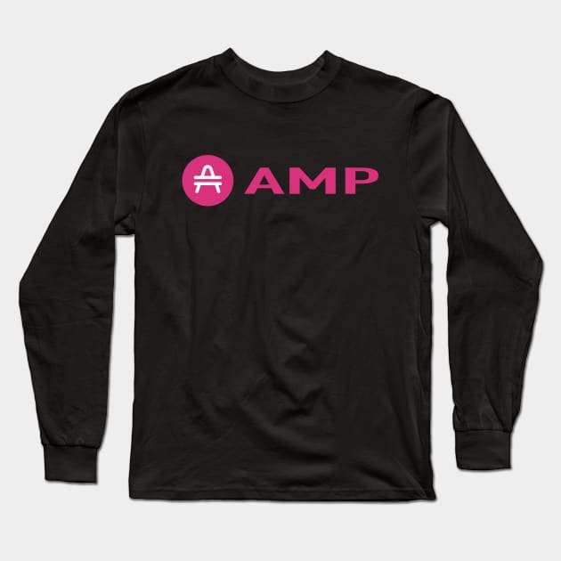 Amp Crypto  Cryptocurrency Amp  coin token Long Sleeve T-Shirt by JayD World